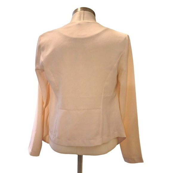 Lush Cream Waterfall Jacket Cascade Open Woman's Size Small Vr605 - Picture 11 of 14
